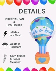 «It’s a Boy» New Baby Balloon Inflatable Baby Shower Decoration Reveal 10 ft