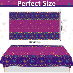 4 PCS Movie Party Tablecloths Decorations – Butterfly Plastic Table Cover, Magic