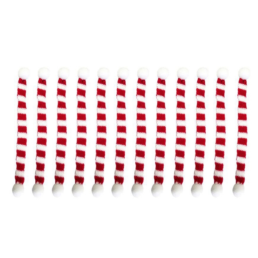 12Pcs Red and White Xmas for Scarf for T7X72929