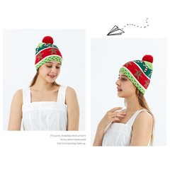 Santa Hat and Scarf Package Warm, Essential Accessories for the Holiday Season