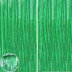 Photo Backdrop Metallic Foil Fringe Curtain Tinsel Party Birthday Door Decor US
