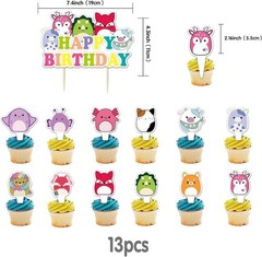 32 Piece Squishmellow Birthday Party Set With Balloons