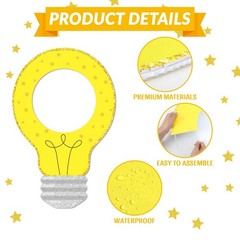 40 X 25 Inch Light Bulb VBS Party Decoration Lightbulb Yard Party Cutouts Lig…