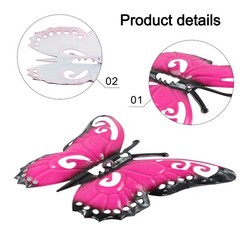 Metal Butterfly Colorful Butterflies Metal With Vibrant Colors 4.33inch*3.54inch