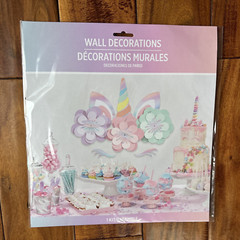 Birthday Wall Decorations Unicorn Fantasy Party Princess New