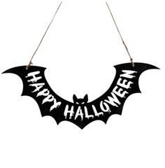 Happy Halloween Hanging Bat Decoration Ceiling Window Wall Perspex Acrylic 30cm