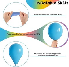 Colorful Balloons Rainbow Assorted Color Latex Balloons Set 60pcs 12inch Blus…