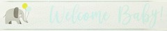Amscan Welcome Baby Foil Banner Silver 2.7m Unisex Party Decoration Baby Shower