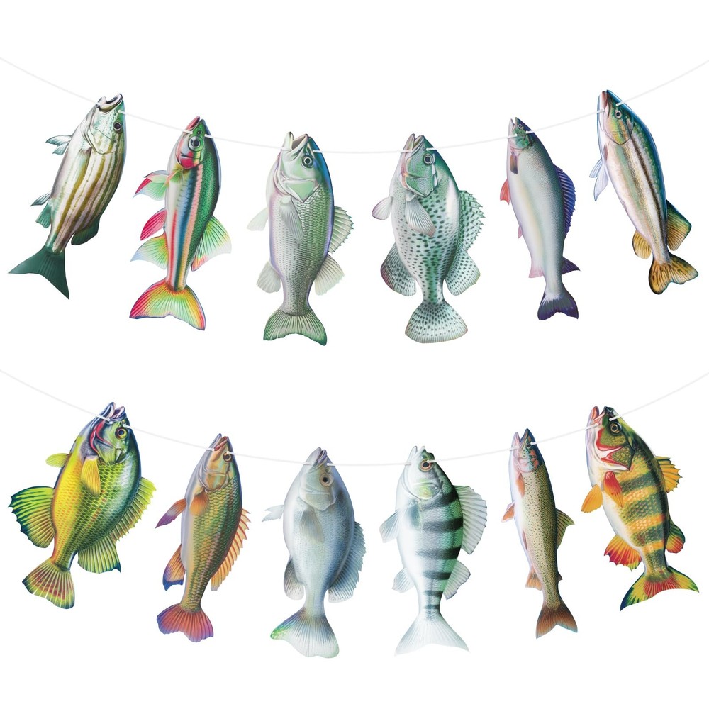 Fish Birthday Decorations Gone Fishing Party Decorations Fresswater Sunfish Bass