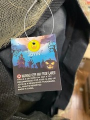 Light Up Hanging Grim Reaper with Hood (Grey) JOYIN US CORP. (Flexible Shipping)