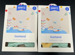 Lot of 2 Target Spritz Spring Pastel Bows Garland 5′ Each Princess Party Girl