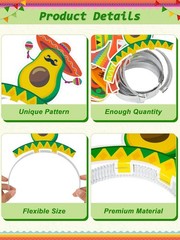 Universal Size 100pcs Cinco De Mayo Party Headbands – Celebrate in Style!