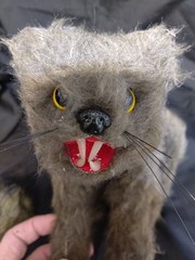 Zombie Cat & Mouse Halloween Decoration Prop Gory Blood Skeleton Full Size Furry