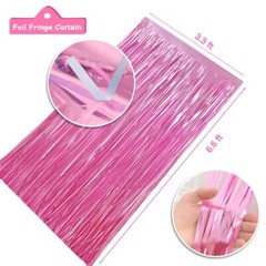 Pink Birthday Party Decorations, Light Pink and White Decorations with Happy …