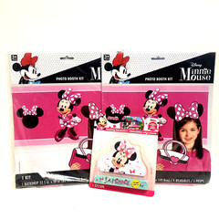 DISNEY MINNIE MOUSE 2 PHOTO BOOTH KITS, and flashing decor NEW
