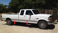 Black Chrome Side Body Trim Molding for 92-96 F150 F250 F350 Bronco Pickup Truck