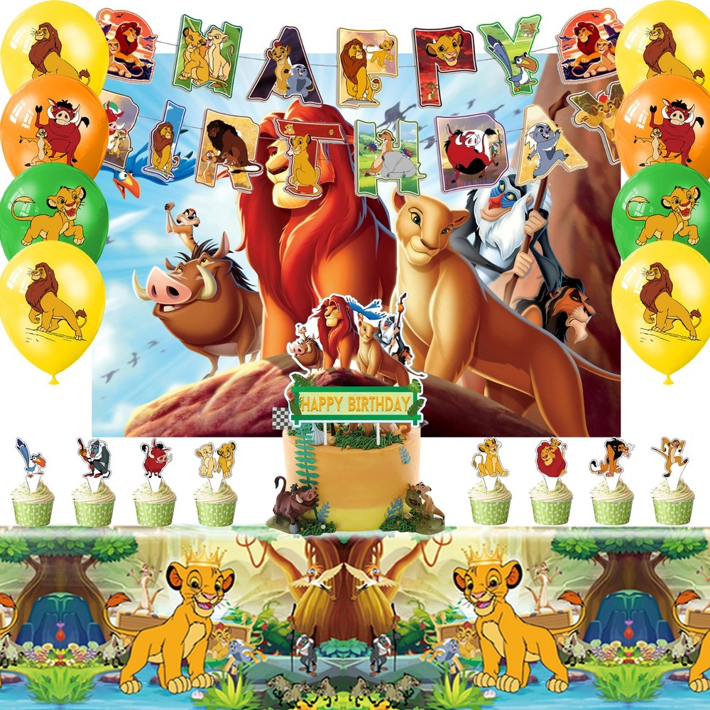 Simba King Lion Party Supplies Disney King Lion Party Decorations Balloon Banner