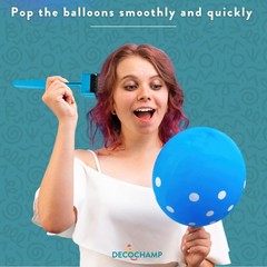 DECOPOP Balloon Popper – Decorator Balloon Striker Tool, Party Supply Tool Kit