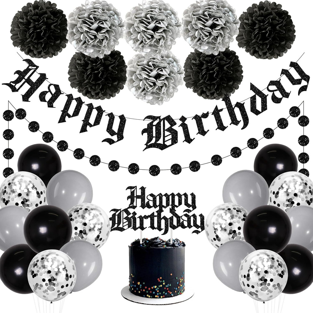 Funeral Birthday Party Decorations Black Gothic Birthday Decorations Old English