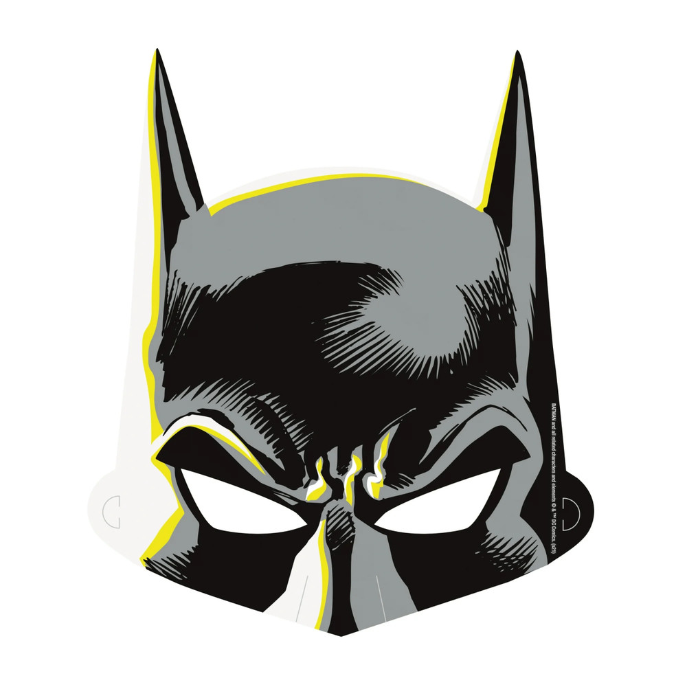 Batman Paper Birthday Party Masks 8 Count DC Comics by Unique