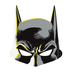 Batman Paper Birthday Party Masks 8 Count DC Comics by Unique