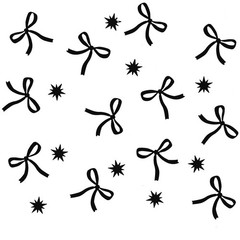 Black Bow Confetti Birthday Party Decorations For Girl Women Baby Shower DIY
