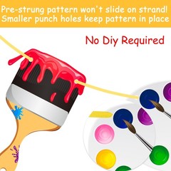 Art Painting Party Banner Decorations 3Pcs Paint Brush and Palette Design Ban…