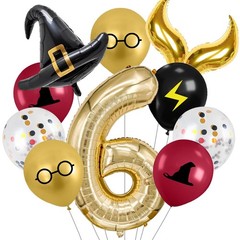 40-inch Number Magic Wizard School Balloons, Magic Wizard Themed Party Decora…