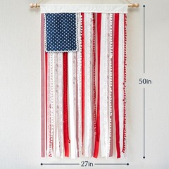 Versatile Rag American Flag Banner – 4 x 2.3 Ft for Indoor and Outdoor Decor