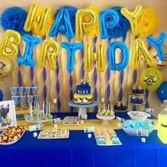 Reusable Happy Birthday Foil Balloon Banner – 15 Pcs Set for Any Celebration