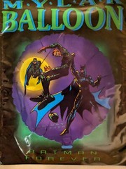 Batman Forever 1995 Mylar Balloon Anagram Warner bro DC Comics Lot Of 6