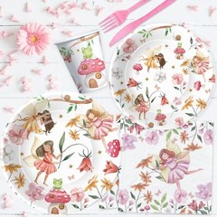 Fairy Party Decorations Tableware – Fairy Birthday Party Supplies, Plate, Cup…