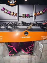 Hyde & Eek! Trick or Trick 6’ Banner Decoration – Halloween/Bats