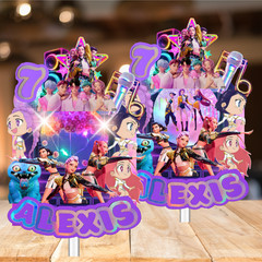 FREE PERSONALISED KPOP TOPPER CUPCAKE CAKE PARTY DECORATIONS SUPPLIES