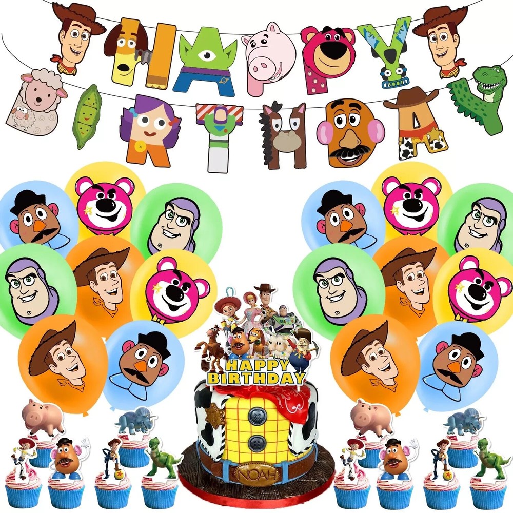 HOT Toy Story Theme Birthday Party Supplies Set for Kids Party Decorate US Stock