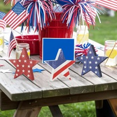 Chic Vintage Star Decorations Set – Perfect for Independence Day Celebrations