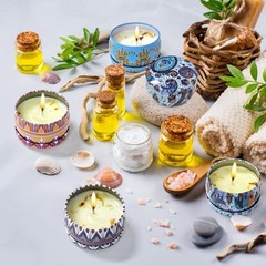 24 Pack Scented Candles Gift Set Long Lasting Soy Wax Aromatherapy 24pack