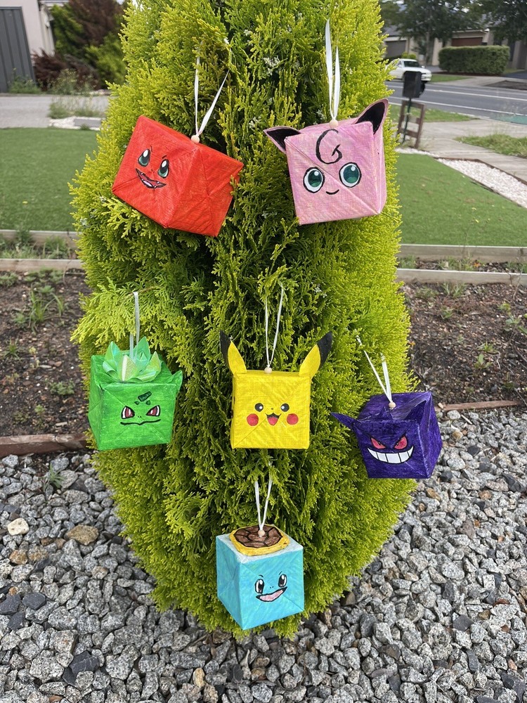 Handpainted Origami Pokemon Party decoration christmas birthday
