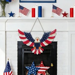 Durable 21.7» Red, White & Blue Eagle Wall Art for Celebrating American Freedom
