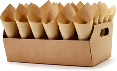 Wedding Confetti Cone Stand Box – 30Pieces of Cone Papers and 30Holes for 30 Con