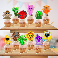 SPRUNKI TOY Tableware party supplies decoration balloons birthday centerpiece