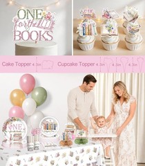 First Birthday «One for the Books/ First Chapter» Girls Birthday Party Decor NEW