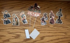 Stranger Things Birthday Party Decoration Set Banner Cake Topper Balloons Swirls