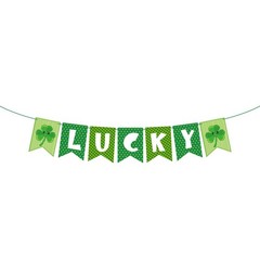 Banner Green St Patricks Day Decorations 1 inch x 1 inch, style.2