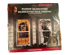 CHUCKY CHILD’S PLAY Window Door Silhouettes Halloween Party Decorations Horror