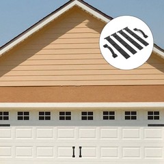 Decorative Magnetic Garage Door Handles Hinges Weather Resistant Black
