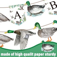 Mallard Duck Baby Shower Banners Duck Hunting Party Decorations Duck Theme IT…