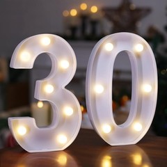 30th Birthday LED Light-Up Marquee Sign