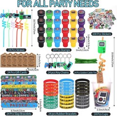 292 Pcs Gaming Party Decorations Bundle