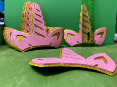 Foamy Princess Crowns, Horseshoes & Unicorn–Assort.Designs & Sizes – Party-craft